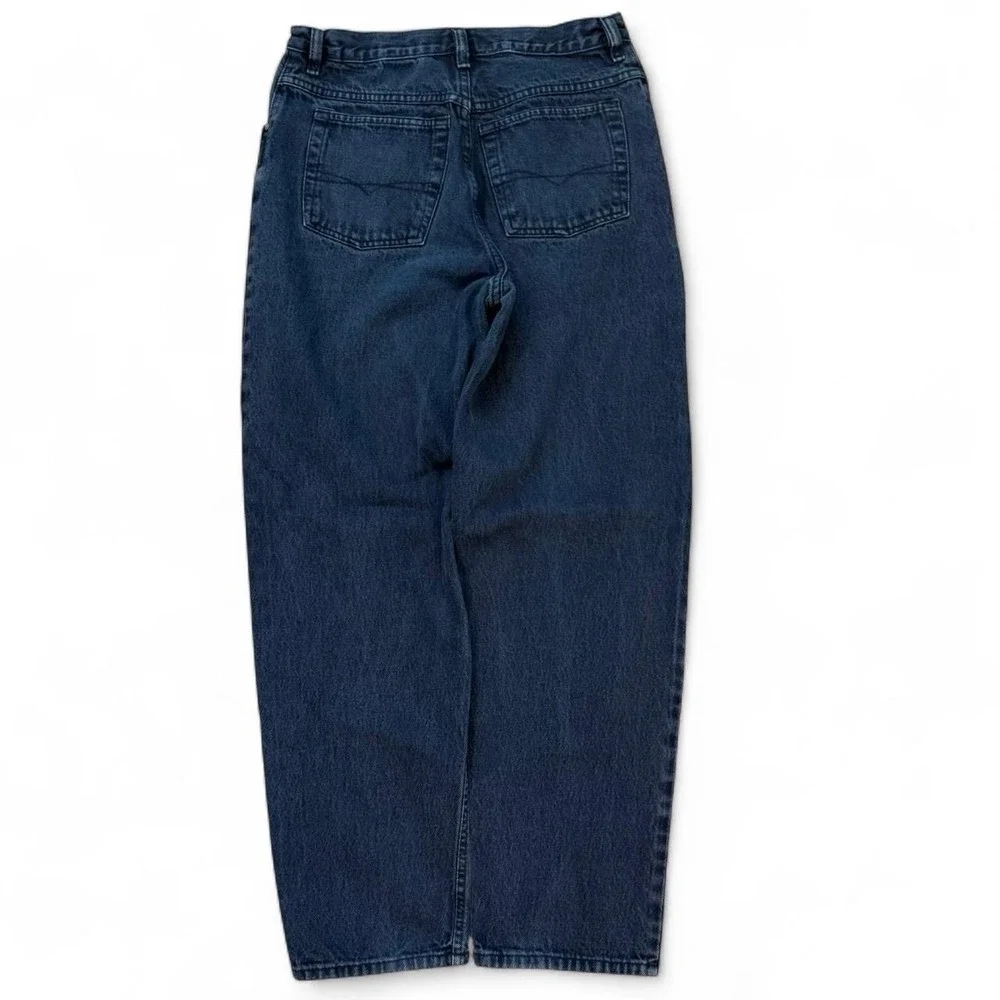 Vintage Anchor Blue Relaxed Fit Jeans Adult Size 32x30.5 Made In USA 90s Y2K VTG